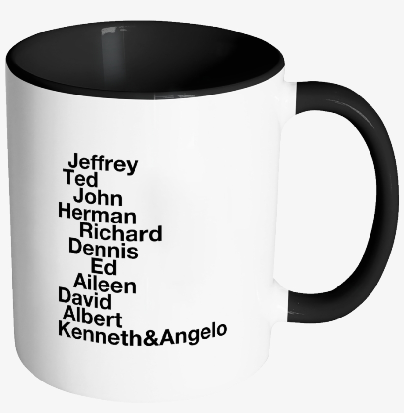 Serial Killer Killers 11 Oz Black/white Accent Mug-, transparent png download