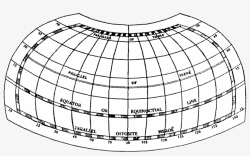 Layout Of Ptolemys 2nd Projection, transparent png download