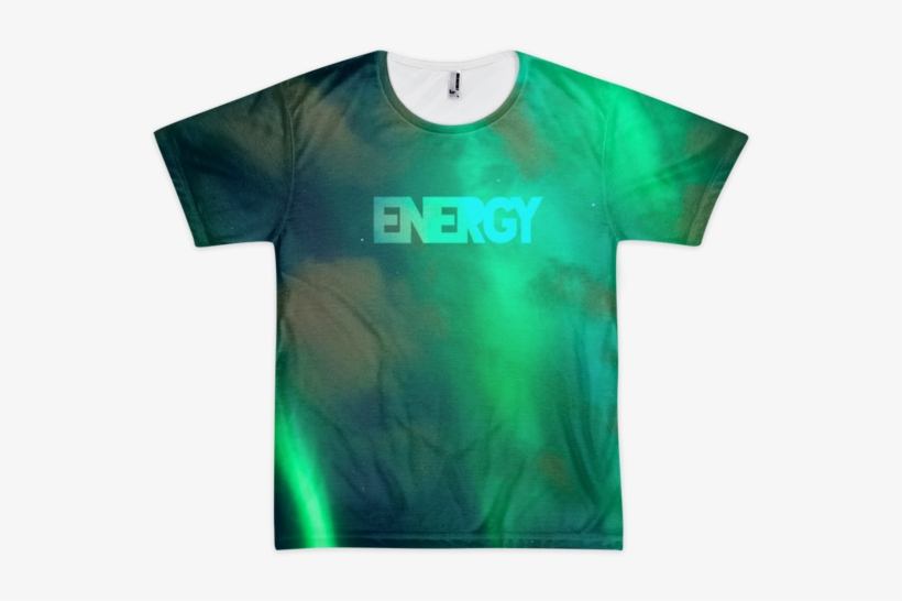 Energy Aurora Borealis All Over T Shirt, transparent png download