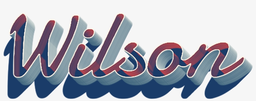 Wilson 3d Letter Png Name PNG Image | Transparent PNG Free Download on ...