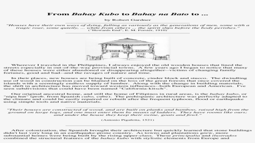 From Bahay Kubo To Bahay Na Bato To, transparent png download