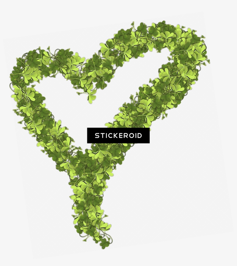 Heart Made Of Shamrocks, transparent png download