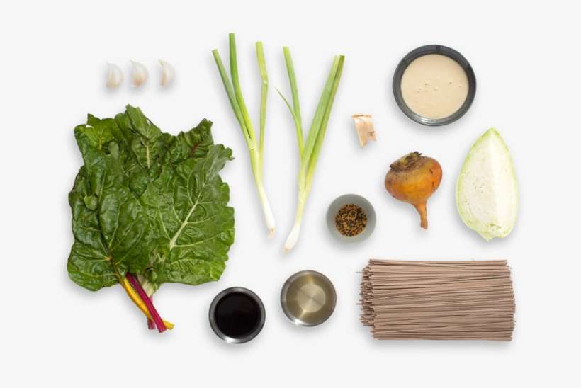 Ponzu-tahini Soba Noodle Salad With Yellow Beet, Cabbage, transparent png download