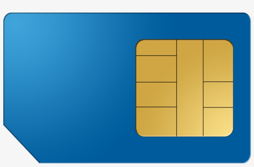 Big Blue Sim Card E1527672371129, transparent png download