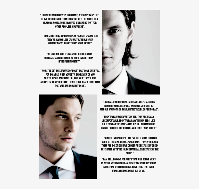 “ Ben Barnes Fangirl Challenge Favorite Ben Barnes - Ben Barnes Love Quotes, transparent png download