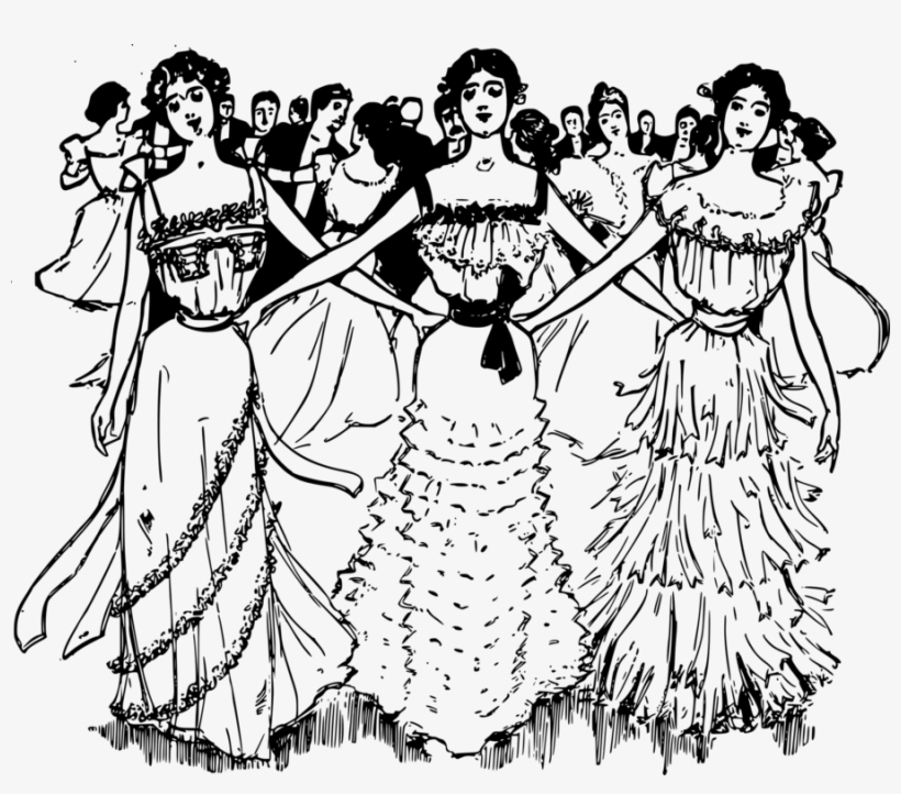 Computer Icons Silhouette Woman Flower Line Art - Clip Art, transparent png download