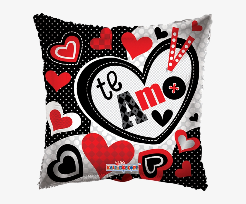 Globo Te Amo Rojo Y Negro - Globos Donde Diga Te Amo, transparent png download