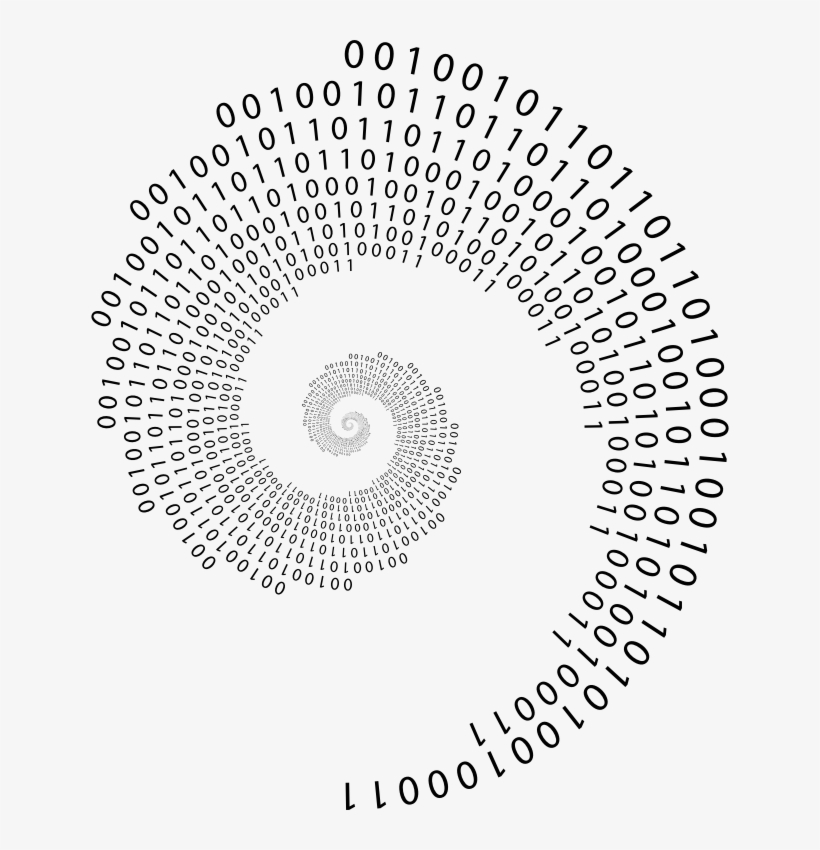 Binary Whirlpool - Circle, transparent png download