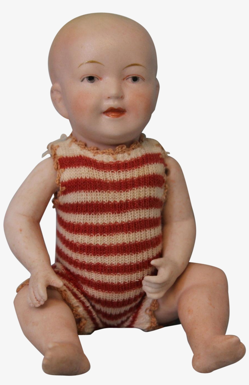 5" All Bisque German Baby Doll By Limbach Porzellanfabrik - Baby, transparent png download