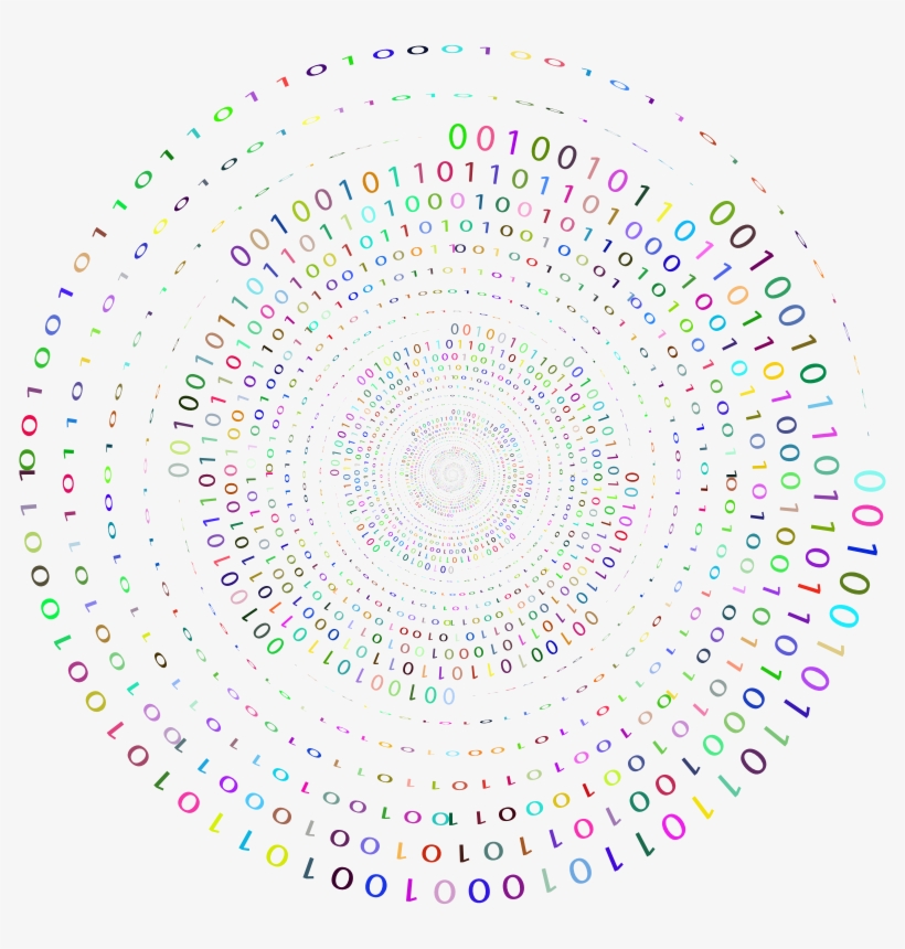 Binary Whirlpool Ii Prismatic - Circle, transparent png download
