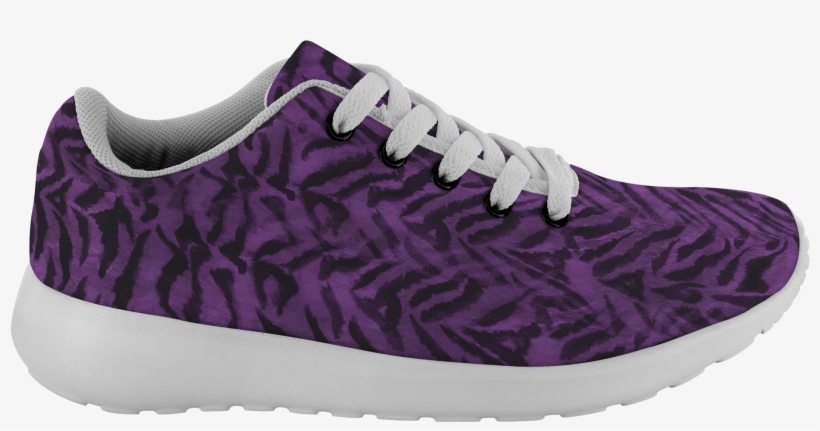 Matsu Royal Purple Bengal Tiger Striped Unisex Running - Sneakers, transparent png download