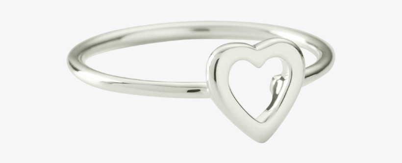 Heart Outline Ring Image - Pre-engagement Ring, transparent png download