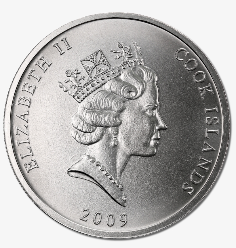 2009 1 Oz Cook Islands Platinum-01 - 1 Oz Silver 2009 Cook Islands, transparent png download