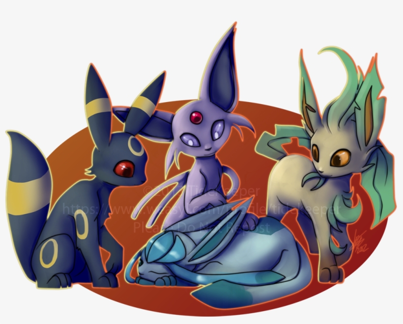 Pokemon - Eeveelutions - Cartoon, transparent png download