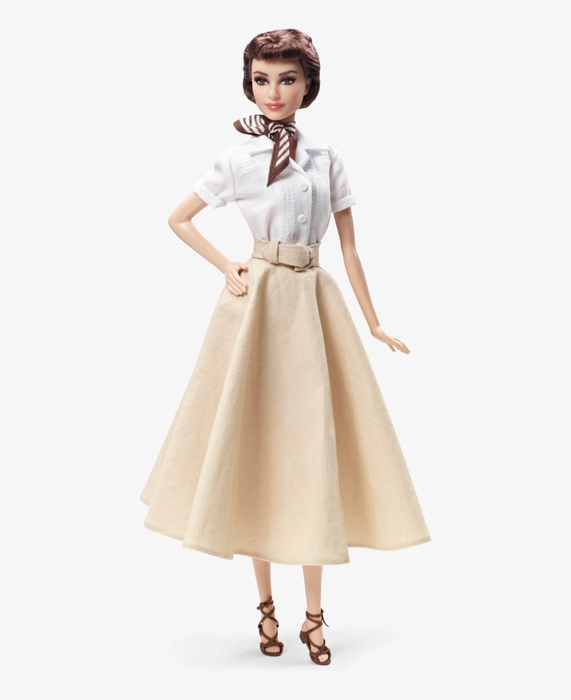 Romanholidaybarbie - Audrey Hepburn Barbie, transparent png download