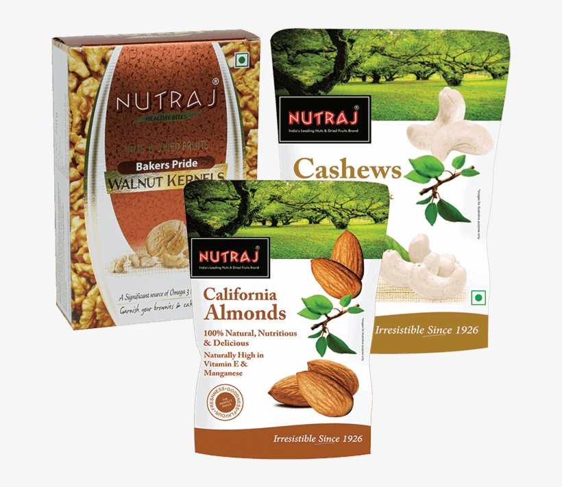Nutraj Signature Combo Of Gold Walnut Kernels, California - Best Almonds Brand In India, transparent png download