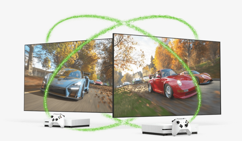 Two Television Screens Displaying Forza Horizon 4 Toyota Mr2 Png Image Transparent Png Free Download On Seekpng
