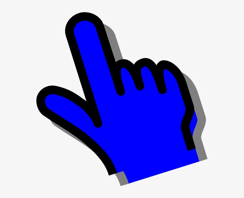 Blue Hand Svg Clip Arts 576 X 596 Px, transparent png download