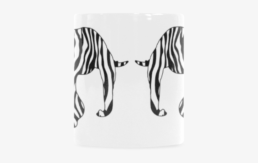 Zebraphant Elephant With Zebra Stripes Black White - Sketch, transparent png download