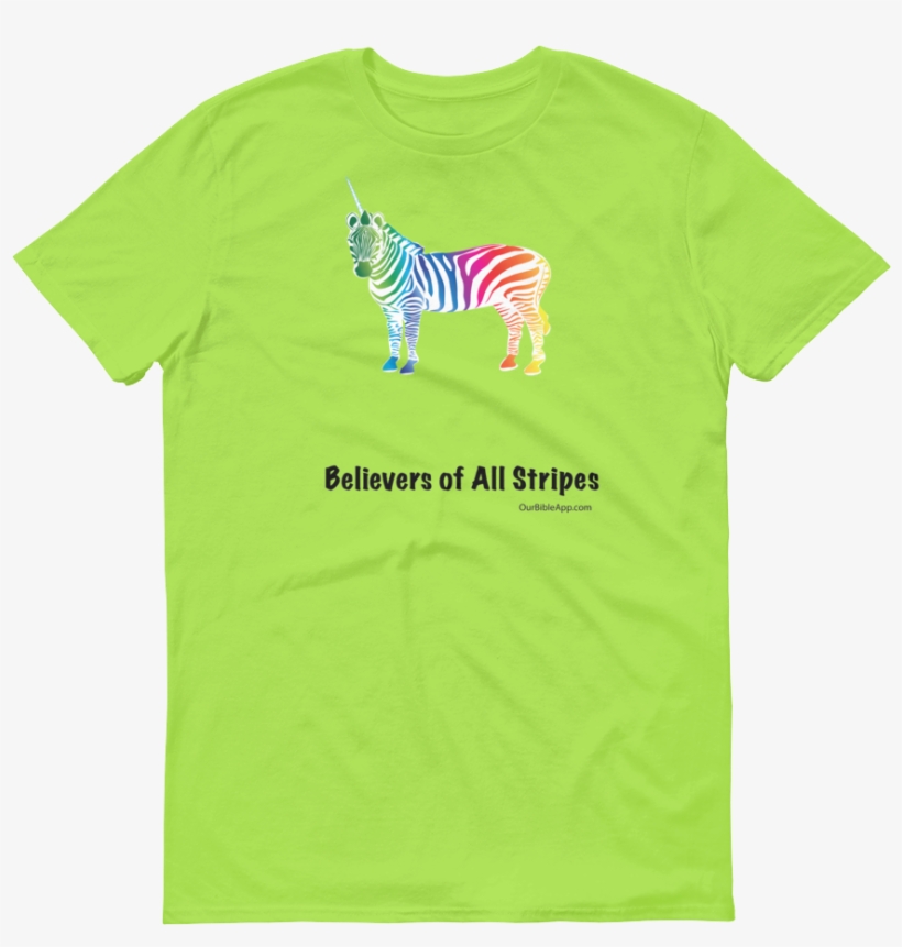 Clipped Zebracorn2 Mockup Flat Front Key Lime - Ysl Slime Shirt, transparent png download