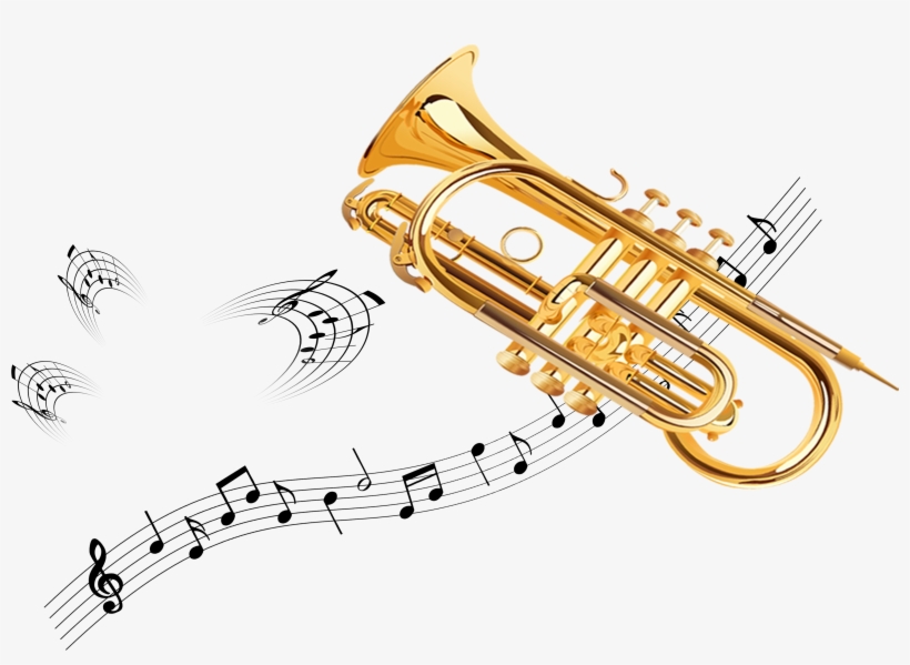 Trumpet Saxophone Euphonium Musical - Trumpet, transparent png download