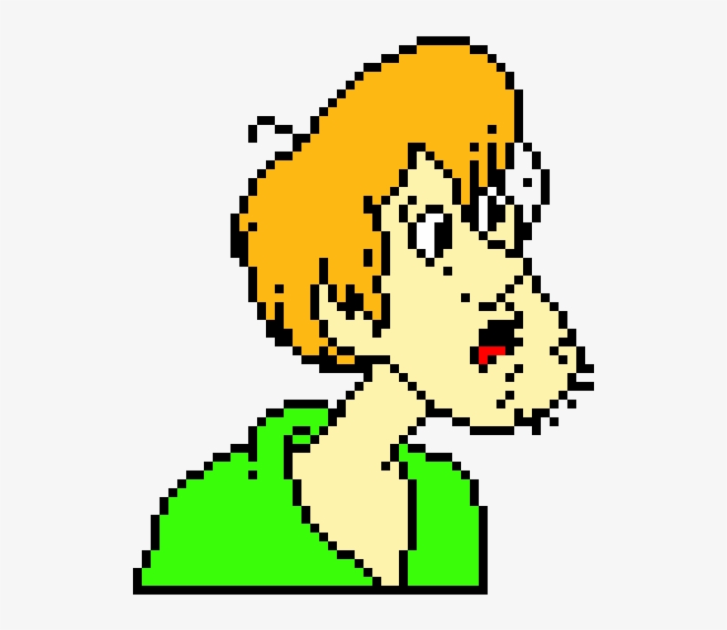 Shaggy - Scooby Doo - Shaggy Pixel Art, transparent png download