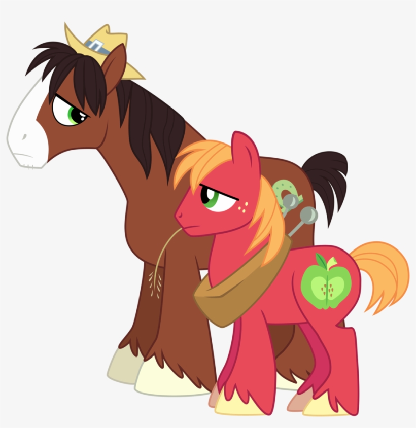 Trouble Shoes And Big Mcintosh By Missgoldendragon - Applejack And Trouble Shoes, transparent png download