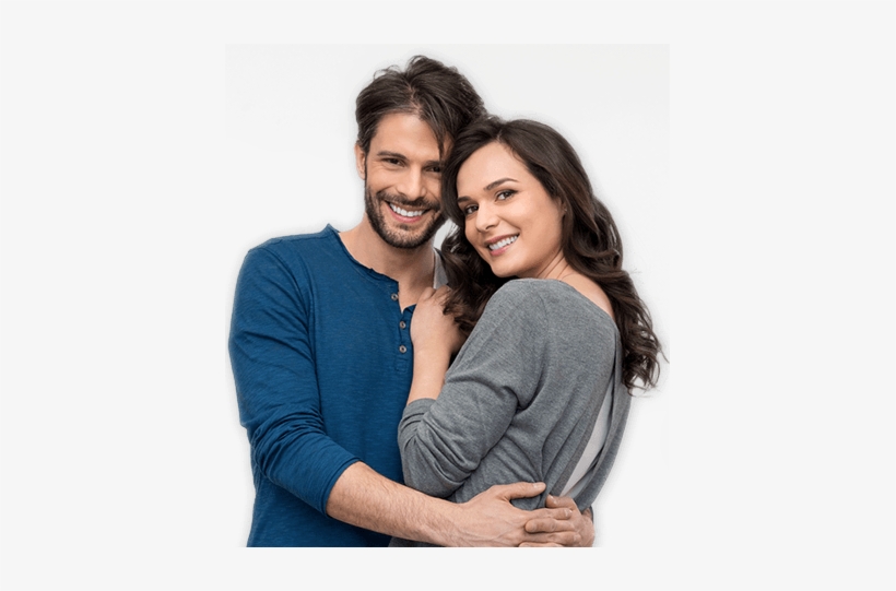 View Our Services Happy Couple With Beautiful Healthy - Hug Couple Png, transparent png download