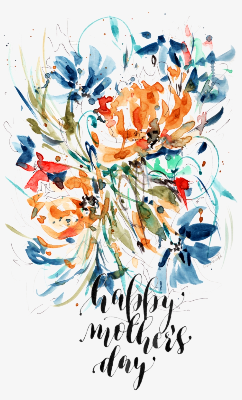 Happy Mothers Day - Floral Design, transparent png download