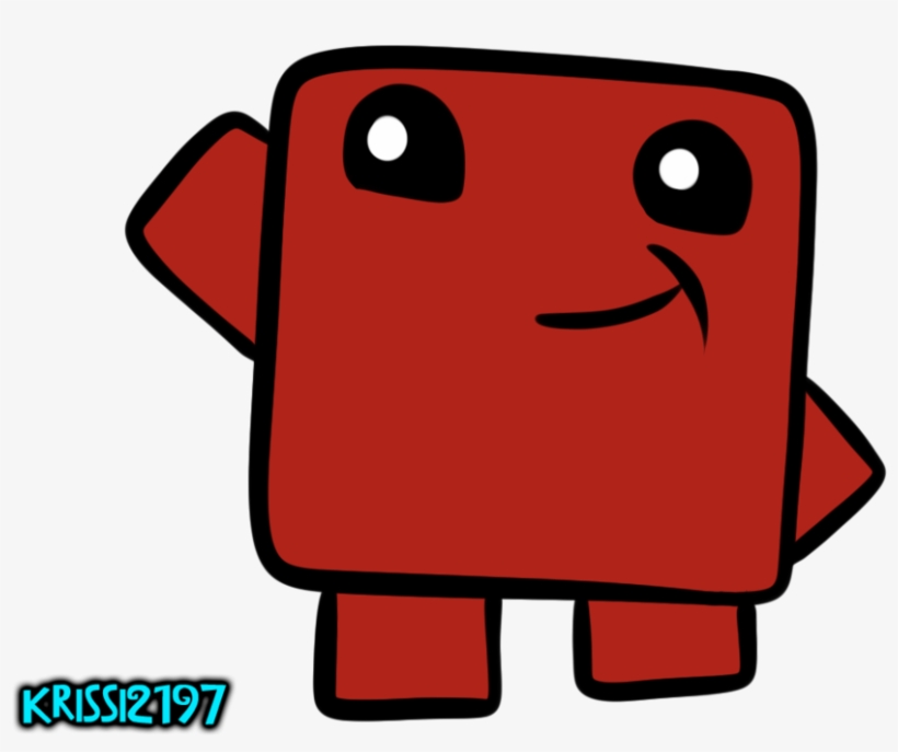 Super Meat Boy Meatloaf Game Clip Art - Super Meat Boy Cute, transparent png download