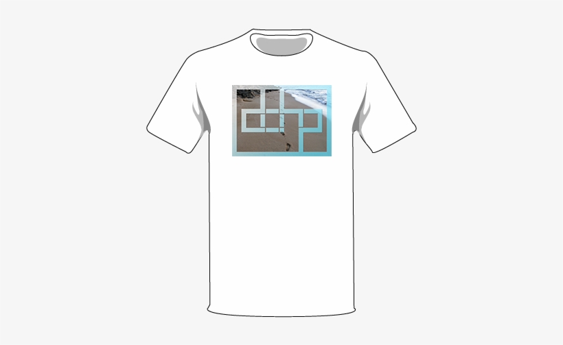 The White / Medium Footsteps Tree Shirt - Active Shirt, transparent png download