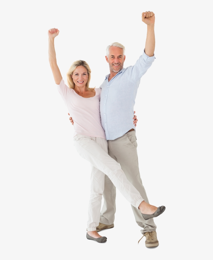 Knee Pain Couple - Smile, transparent png download