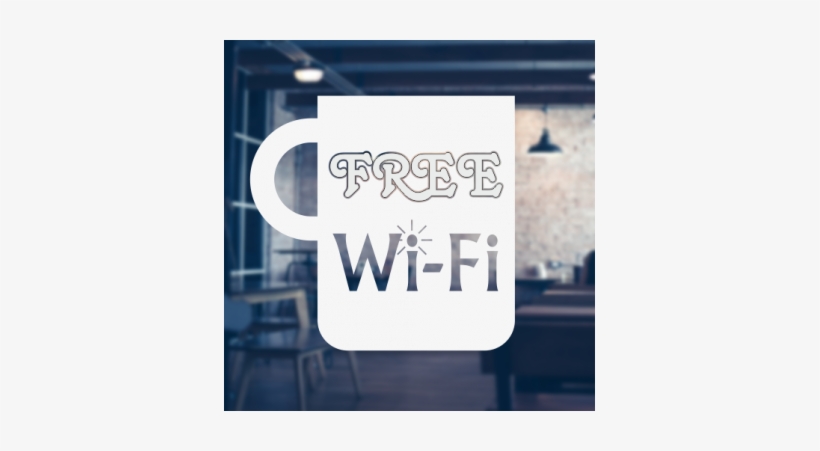 Mug Free Wifi Sticker - Sticker, transparent png download
