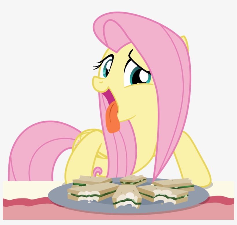 Shutterflyeqd, Bedroom Eyes, Bite Mark, Cute, Discordant - Fluttershy Silly, transparent png download