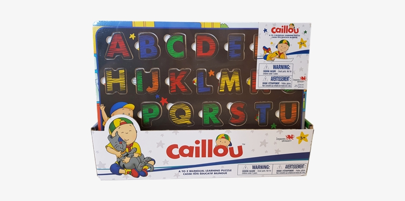 Caillou Abc Wood Puzzle - Construction Set Toy, transparent png download