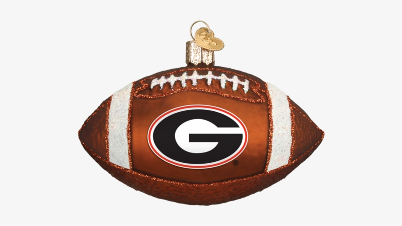 Georgia Bulldogs Football Glass Christmas Ornament - Missouri Tigers Football Ornament, transparent png download