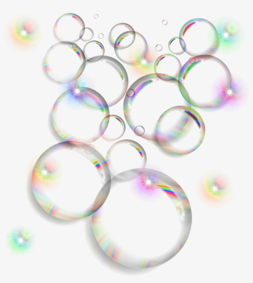 Bubbles Rainbow Colors Ftestickers Stickers Autocollant - Transparent Rainbow Bubble, transparent png download