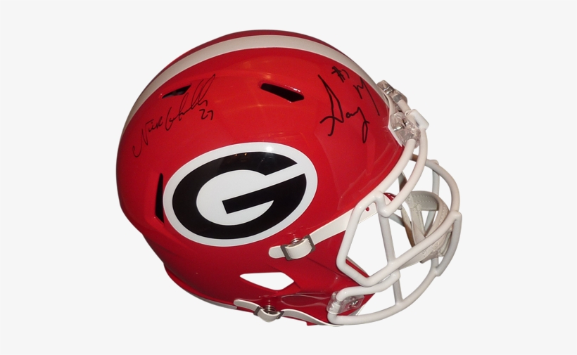 Nick Chubb And Sony Michel Autographed Georgia Bulldogs - Georgia Bulldogs Football, transparent png download
