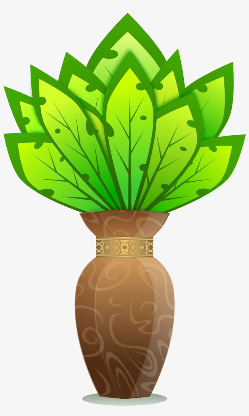 Jpg Free Library A Panda Free Images Flowersinavaseclipart - Clip Art House Plant, transparent png download