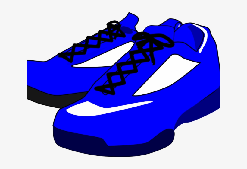Adidas Blue Free On Dumielauxepices Net - Blue Shoes Clipart, transparent png download