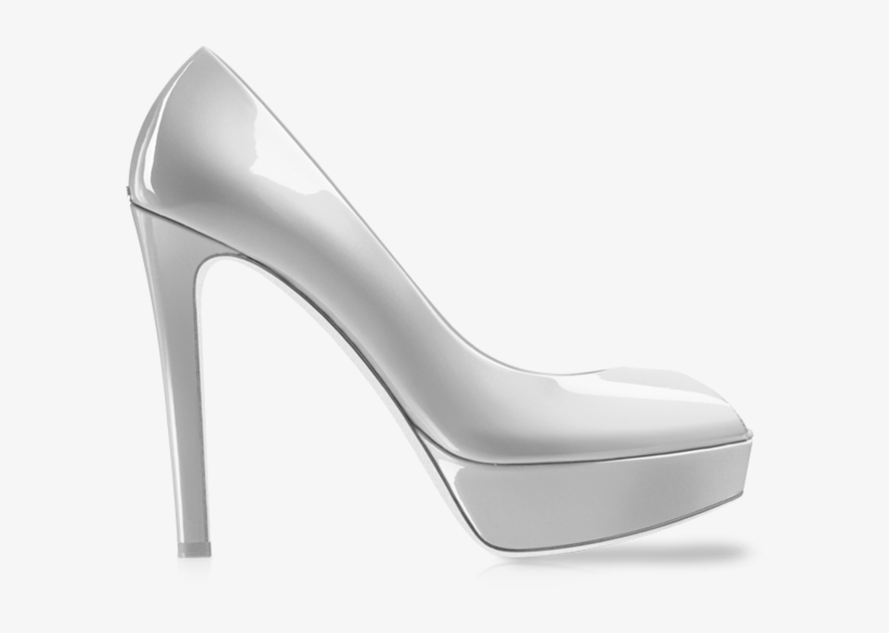 White Fancy Heelshoe Free Clipart Png Download - White High Heel Transparent Background, transparent png download