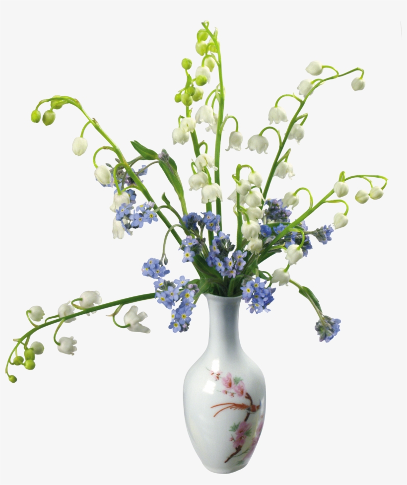 Transparent Flower Vase With Flowers Png, transparent png download