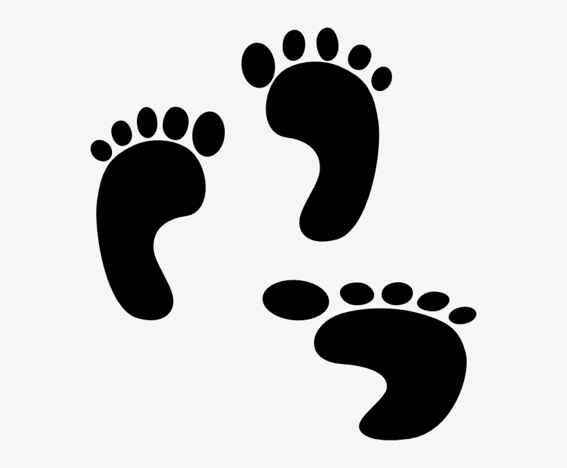 Footprints Clip Art At Clker - Foot Prints Png, transparent png download