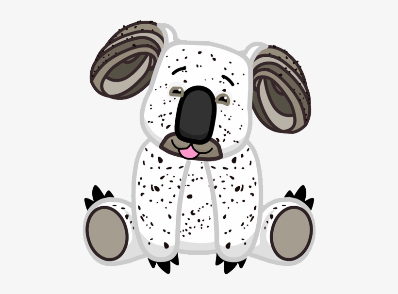 Cookies And Cream Koala Excited - Webkinz Cookies And Cream Koala, transparent png download