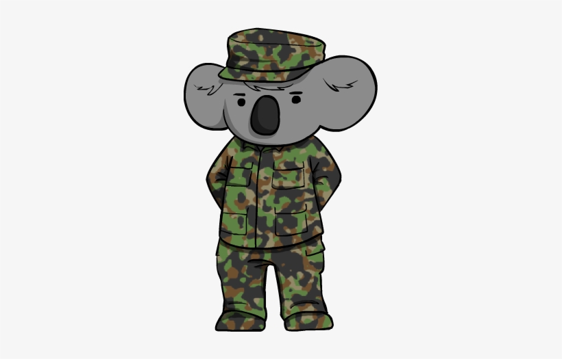 Army Koala, transparent png download