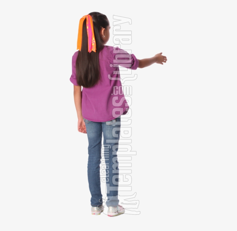 Handshake, Greeting, Hello, 135 Degree, Standing, Back - Girl, transparent png download