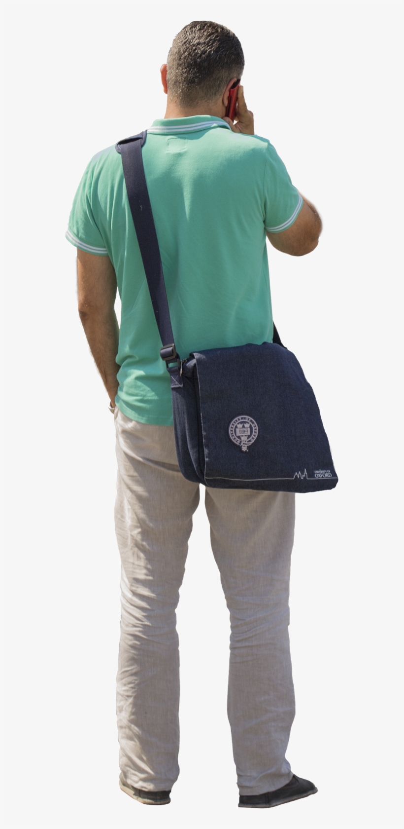 People Standing Png A Man Standing In The Streetpeople - Messenger Bag, transparent png download