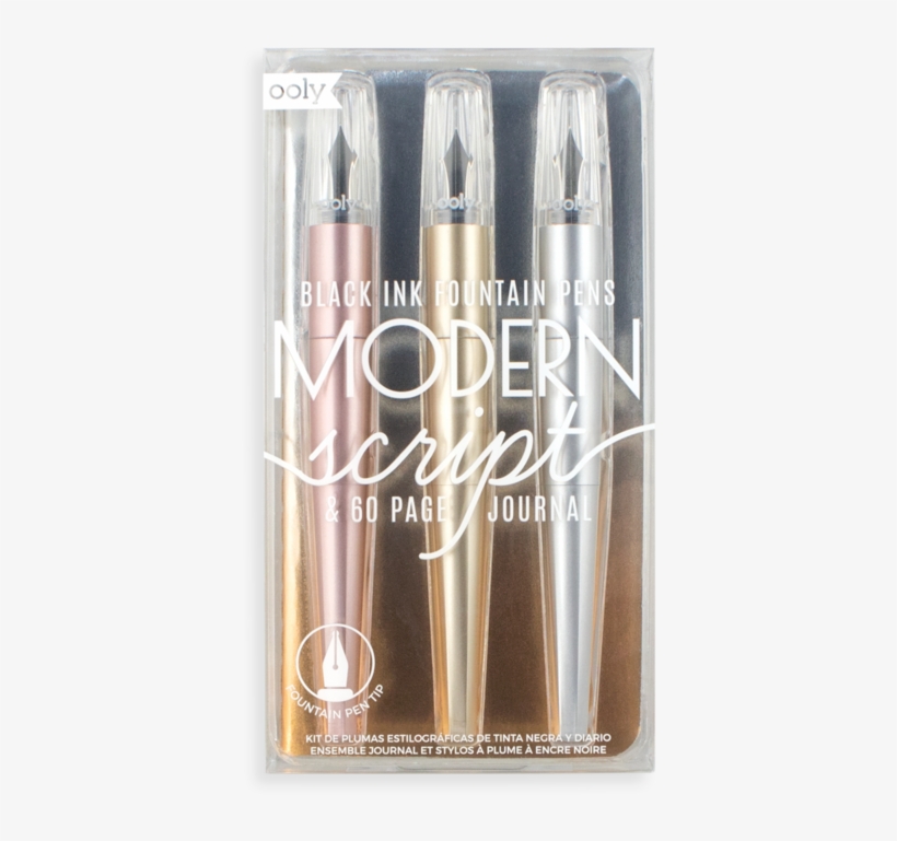 Modern Script Fountain Pen And Journal - Fountain Pen, transparent png download