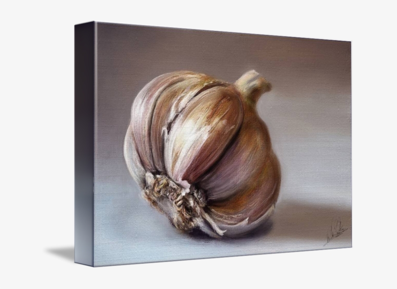 "classic Still Life Garlic Painting" By Przemysław - Garlic Painting, transparent png download