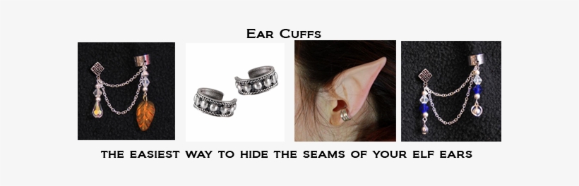 Related Items - - Ear Piercing And Cuff - Elf Gold Leaf Design (single), transparent png download